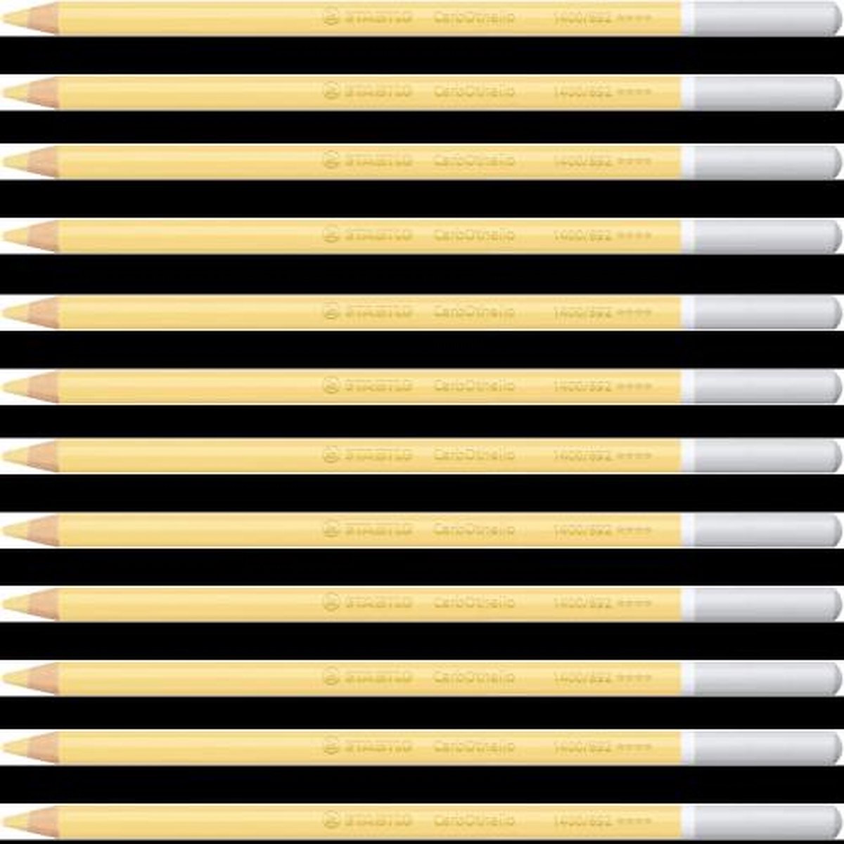 Kleurpotloden STABILO CarbOthello kalkpastel lichtgoudoker | 12 stuks
